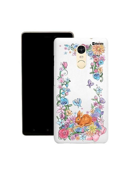 customizable hamee original cover thin fit plastic hard back case cover for lenovo phab 2 plus (rabbit in garden / multicolour) - 12701206 - Very Small Image - 1