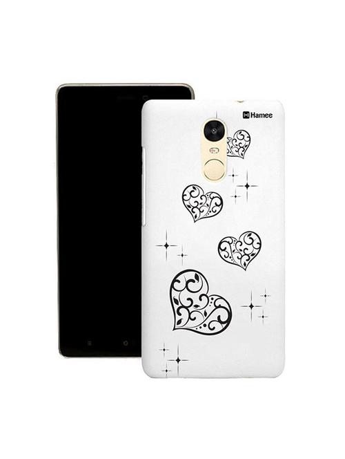 customizable hamee original cover thin fit plastic hard back case cover for lenovo phab 2 plus (black hearts) - 12701213 - Very Small Image - 1
