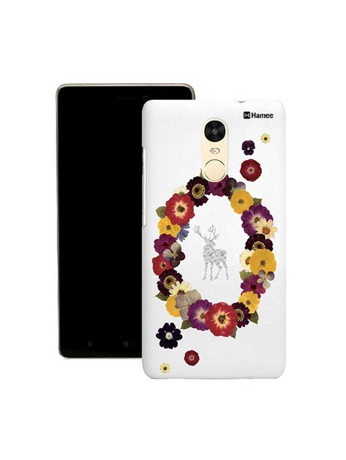 customizable hamee original cover thin fit plastic hard back case cover for lenovo phab 2 plus (flower garland) - 12701216 - Very Small Image - 1