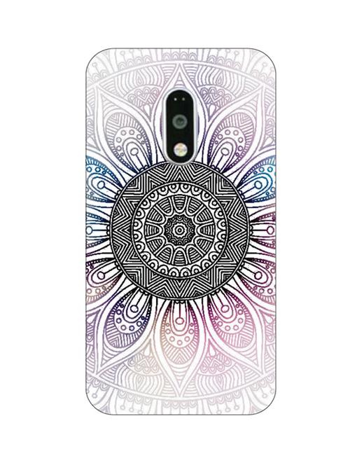 customizable hamee original cover thin fit plastic hard back case cover for lenovo phab 2 plus ( fading mandala ) - 12701250 - Very Small Image - 1