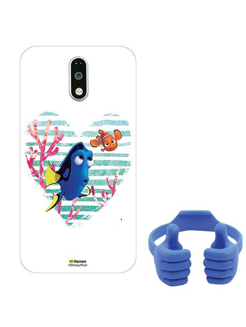 hamee disney pixar finding dory licensed hard back case cover for motorola moto g turbo cover with free mobile stand - combo 16 - 12701276 - Very Small Image - 1