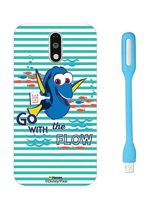 hamee disney pixar finding dory licensed hard back case cover for motorola moto g turbo cover with free led light - combo 38 - 12701293 - Very Small Image - 1