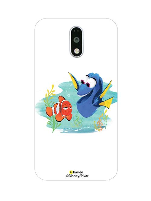 hamee disney pixar finding dory official licensed cover hard back case cover for motorola moto g turbo ( dory marlin/white ) - 12701325 - Very Small Image - 1