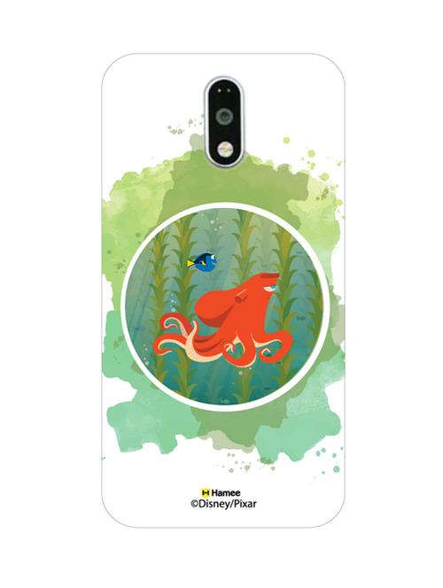 hamee disney pixar finding dory official licensed cover hard back case cover for motorola moto g turbo ( hank and dory/white ) - 12701330 - Very Small Image - 1