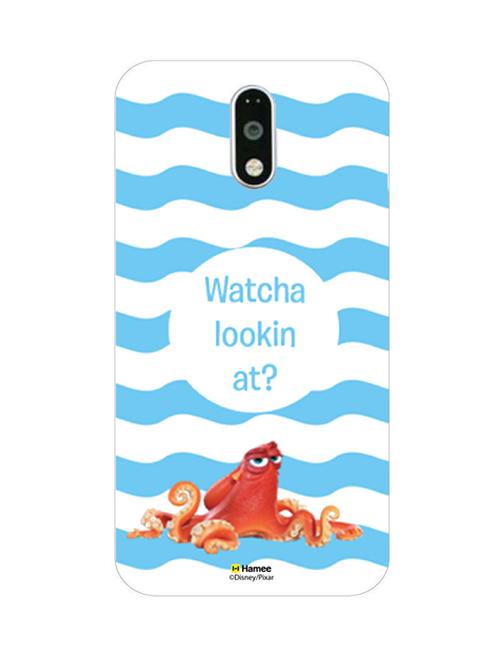 hamee disney pixar finding dory official licensed cover hard back case cover for motorola moto g turbo (hank / watcha lookin at) - 12701355 - Very Small Image - 1