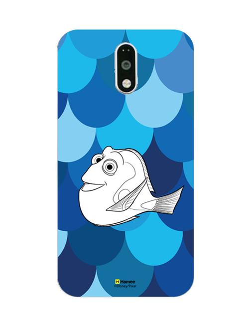 hamee disney pixar finding dory official licensed cover hard back case cover for motorola moto g turbo (white dory / scales) - 12701374 - Very Small Image - 1