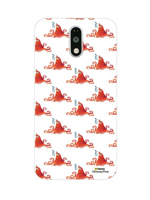 hamee finding dory official licensed cover hard back case cover for motorola moto g turbo (hank pattern/white ) - 12701392 - Very Small Image - 1