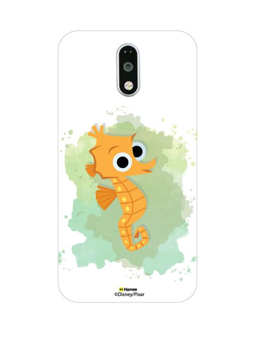 hamee finding dory official licensed cover hard back case cover for motorola moto g turbo (sheldon/white ) - 12701397 - Very Small Image - 1
