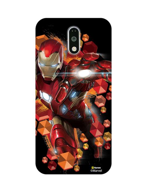 hamee marvel civil war captain america iron man licensed hard back case cover for motorola moto g turbo cover ( iron man 2) - 12701449 - Very Small Image - 1