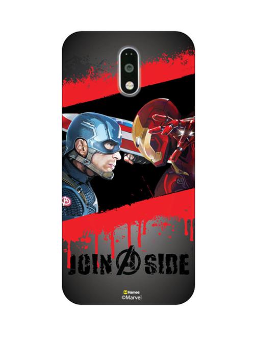 hamee marvel civil war captain america iron man licensed hard back case cover for motorola moto g turbo cover ( join a side ) - 12701453 - Very Small Image - 1