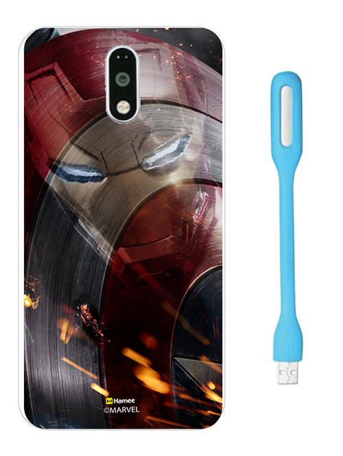 hamee marvel licensed civil war hard back case cover for motorola moto g turbo with free led  - 12701504 - Very Small Image - 1