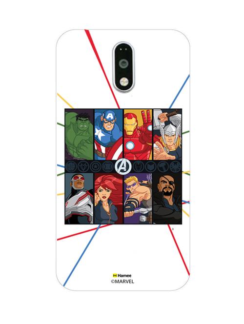 hamee original marvel character licensed cover slim fit plastic hard back case cover for motorola moto g turbo (avengers faces) - 12701522 - Very Small Image - 1
