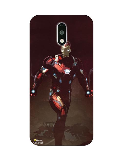 hamee marvel civil war captain america iron man licensed hard back case cover for motorola moto g turbo cover - design 10 - 12701549 - Very Small Image - 1