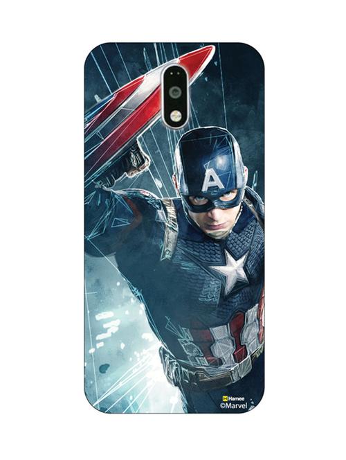 hamee marvel civil war captain america iron man licensed hard back case cover for motorola moto g turbo cover - design 12 - 12701551 - Very Small Image - 1