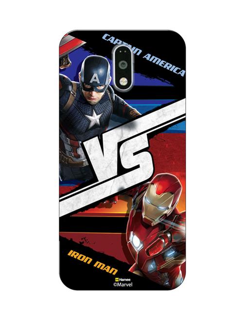 hamee marvel civil war captain america iron man licensed hard back case cover for motorola moto g turbo cover - design 20 - 12701559 - Very Small Image - 1
