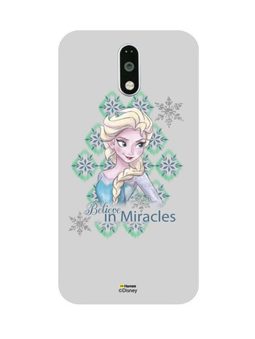 hamee disney princess frozen official licensed cover hard back case cover for motorola moto g turbo (elsa / believe) - 12701590 - Very Small Image - 1