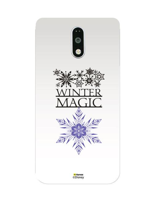 hamee disney princess frozen official licensed cover hard back case cover for motorola moto g turbo (winter magic) - 12701598 - Very Small Image - 1