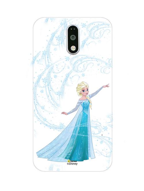 hamee disney princess frozen official licensed cover hard back case cover for motorola moto g turbo (elsa / casting a spell) - 12701616 - Very Small Image - 1