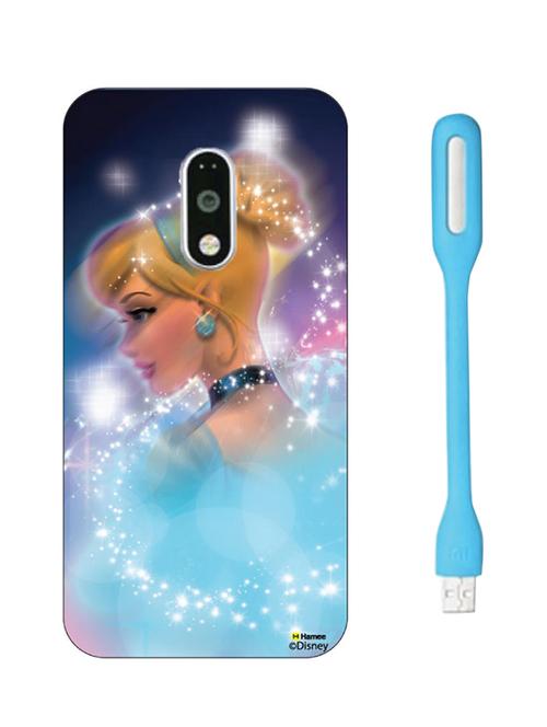 hamee disney princess official licensed hard back case cover for motorola moto g turbo with free led  - 12701697 - Very Small Image - 1