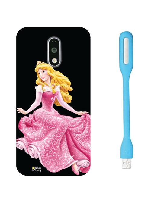hamee disney princess official licensed hard back case cover for motorola moto g turbo with free led  - 12701705 - Very Small Image - 1