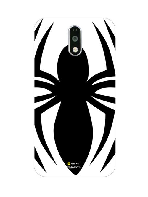 hamee marvel ultimate spider man licensed slim fit plastic hard back case cover for motorola moto g turbo (spider logo / black) - 12701741 - Very Small Image - 1