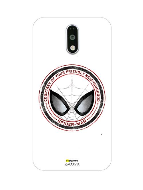 hamee marvel ultimate spider man licensed slim fit plastic hard back case cover for motorola moto g turbo (friendly badge) - 12701762 - Very Small Image - 1