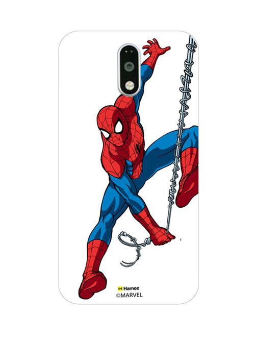 hamee marvel ultimate spider man licensed slim fit plastic hard back case cover for motorola moto g turbo (spiderman / pose) - 12701772 - Very Small Image - 1