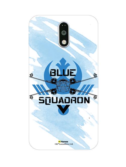 hamee official star wars rogue one licensed slim fit hard back case cover for motorola moto g turbo blue squadron - 12701801 - Very Small Image - 1