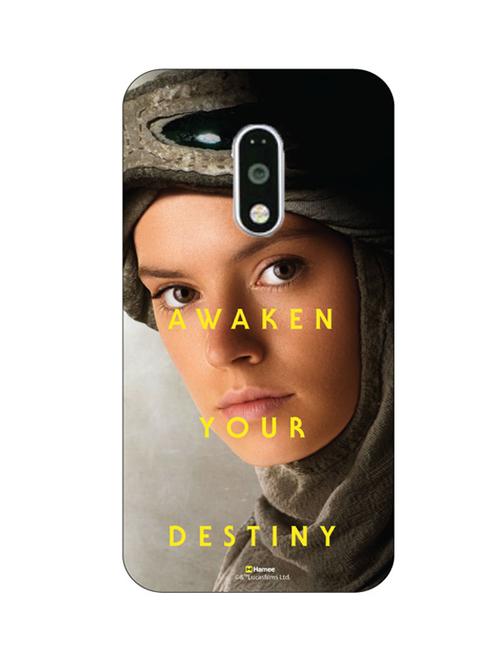 hamee official star wars the force awakens licensed slim fit hard back case cover for motorola moto g turbo rey 5 - 12701841 - Very Small Image - 1