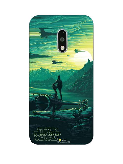 hamee official star wars the force awakens licensed slim fit hard back case cover for motorola moto g turbo poe demeron - 12701848 - Very Small Image - 1