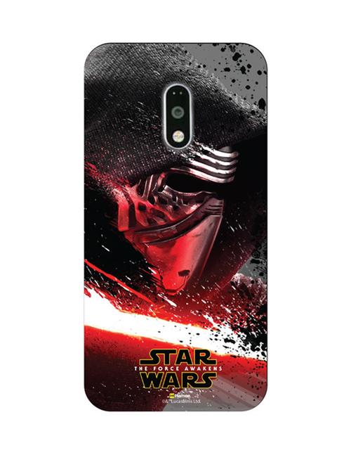hamee official star wars the force awakens licensed slim fit hard back case cover for motorola moto g turbo kylo  ren 8 - 12701853 - Very Small Image - 1