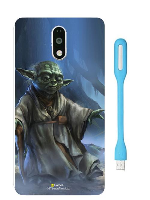 hamee official star wars rogue one licensed slim fit hard back case cover for motorola moto g turbo with free usb led yoda - 12701874 - Very Small Image - 1