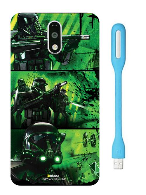 hamee official star wars rogue one licensed slim fit hard back case cover for motorola moto g turbo with free usb led jyn erso - 12701875 - Very Small Image - 1