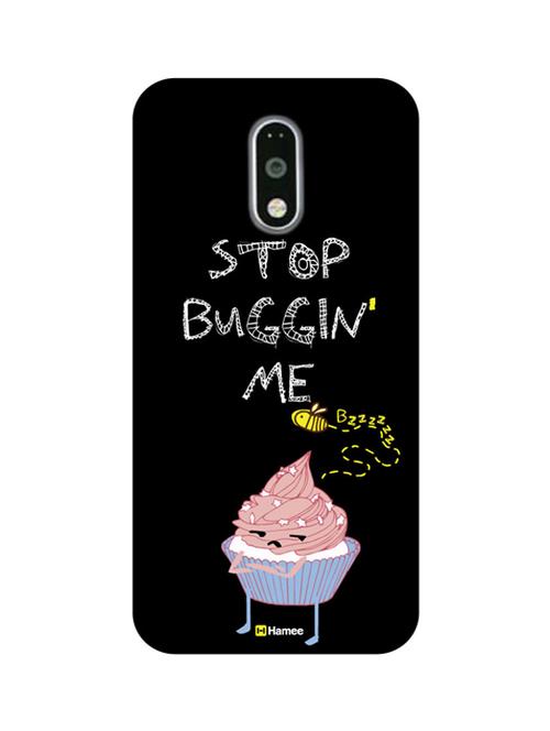 customizable hamee original cover thin fit plastic hard back case cover for motorola moto g turbo stop bugging me - 12703555 - Very Small Image - 1