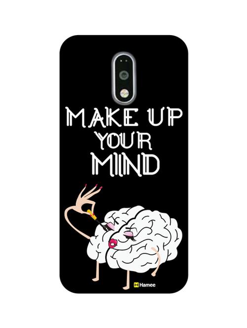 customizable hamee original cover thin fit plastic hard back case cover for motorola moto g turbo make up your mind - 12703564 - Very Small Image - 1