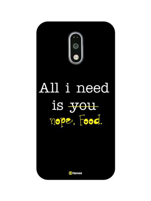 customizable hamee original cover thin fit plastic hard back case cover for motorola moto g turbo all i need is you - 12703569 - Very Small Image - 1