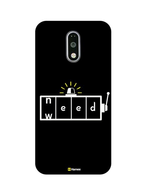 customizable hamee original cover thin fit plastic hard back case cover for motorola moto g turbo need/weed - 12703596 - Very Small Image - 1