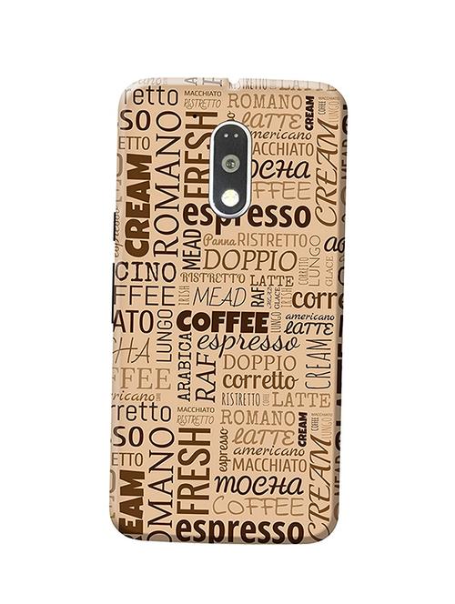 customizable hamee original cover thin fit plastic hard back case cover for motorola moto g turbo  coffee love - 12703734 - Very Small Image - 1