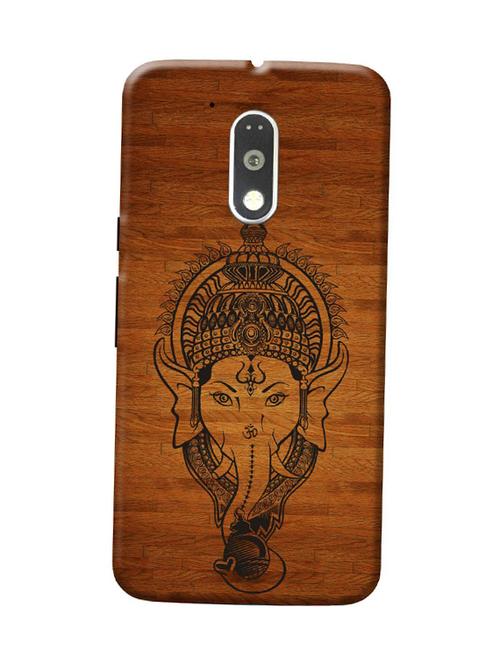 customizable hamee original cover thin fit plastic hard back case cover for motorola moto g turbo  3d ganesh ji - 12703742 - Very Small Image - 1
