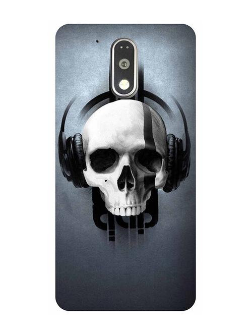 customizable hamee original cover thin fit plastic hard back case cover for motorola moto g turbo  music skull - 12703757 - Very Small Image - 1