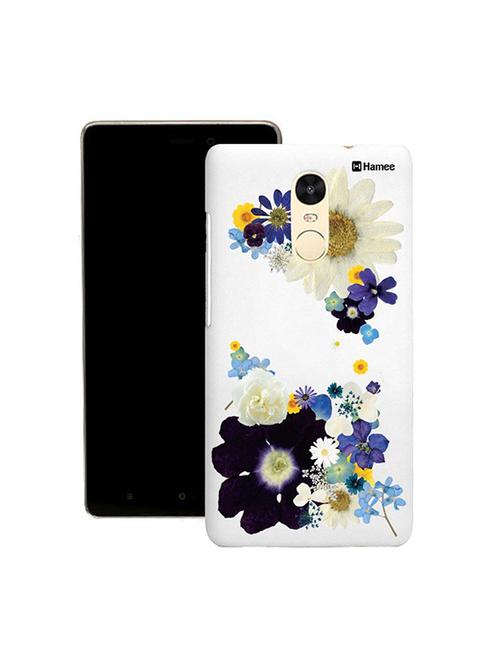 customizable hamee original cover thin fit plastic hard back case cover for motorola moto g turbo (blue white big flowers) - 12703931 - Very Small Image - 1