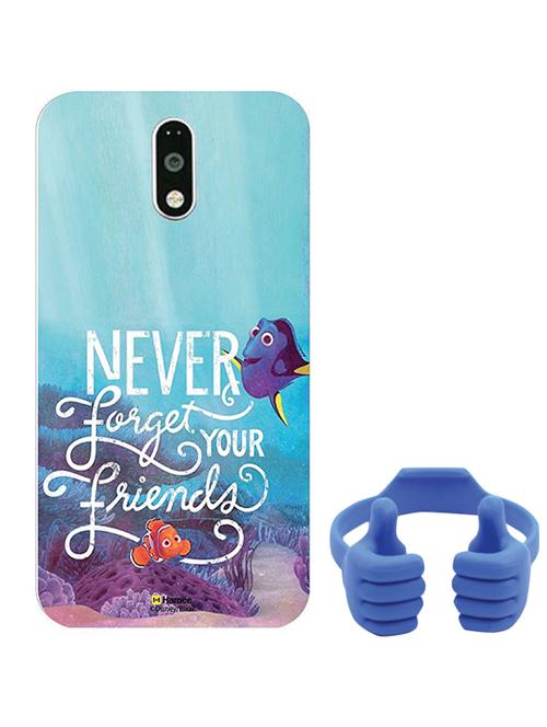 hamee disney pixar finding dory licensed hard back case cover for motorola moto m cover with free mobile stand - combo 12 - 12703986 - Very Small Image - 1