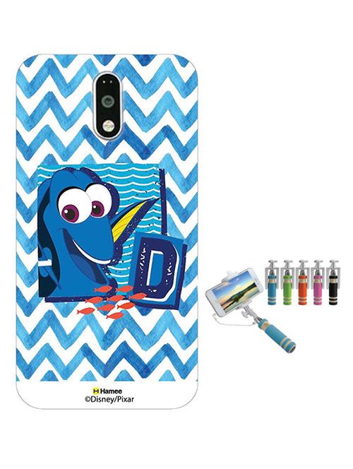 hamee disney pixar finding dory licensed hard back case cover for motorola moto m cover with free selfie stick monopod - combo 7 - 12704014 - Very Small Image - 1