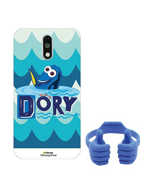 hamee disney pixar finding dory licensed hard back case cover for motorola moto m cover with free mobile stand - combo 28 - 12704030 - Very Small Image - 1