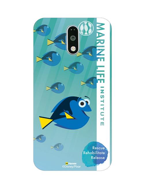 hamee disney pixar finding dory official licensed cover hard back case cover for motorola moto m ( dory marine life/white ) - 12704056 - Very Small Image - 1