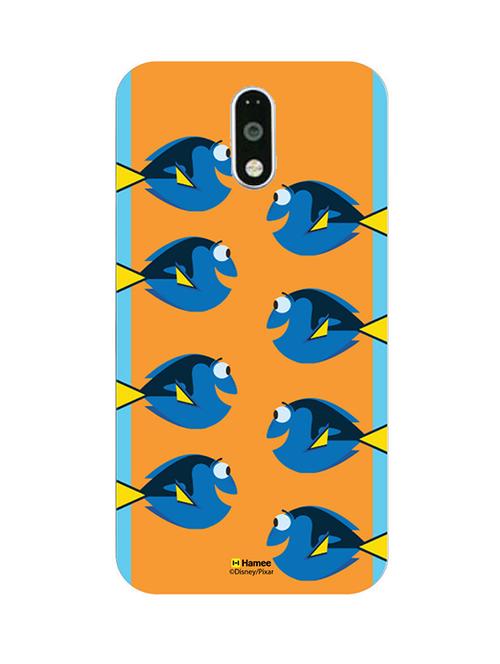hamee disney pixar finding dory official licensed cover hard back case cover for motorola moto m (dory / orange) - 12704111 - Very Small Image - 1