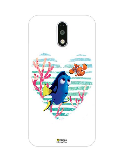 hamee finding dory official licensed cover hard back case cover for motorola moto m (heart / dory nemo) - 12704148 - Very Small Image - 1