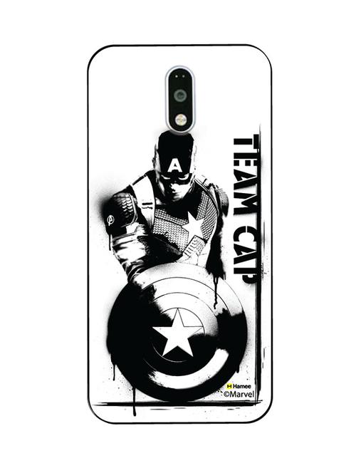 hamee marvel civil war captain america iron man licensed hard back case cover for motorola moto m cover ( team cap 1 ) - 12704198 - Very Small Image - 1