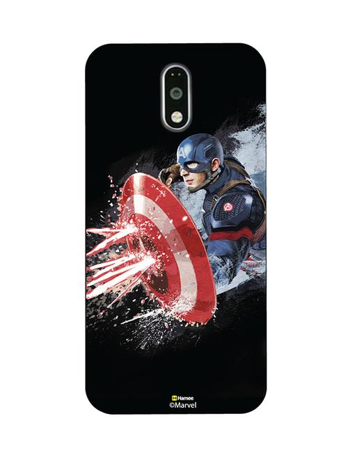 hamee marvel civil war captain america iron man licensed hard back case cover for motorola moto m cover ( captain america 3 ) - 12704200 - Very Small Image - 1