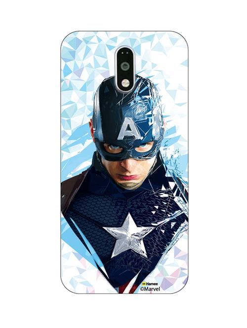 hamee marvel civil war captain america iron man licensed hard back case cover for motorola moto m cover ( captain america 5 ) - 12704203 - Very Small Image - 1